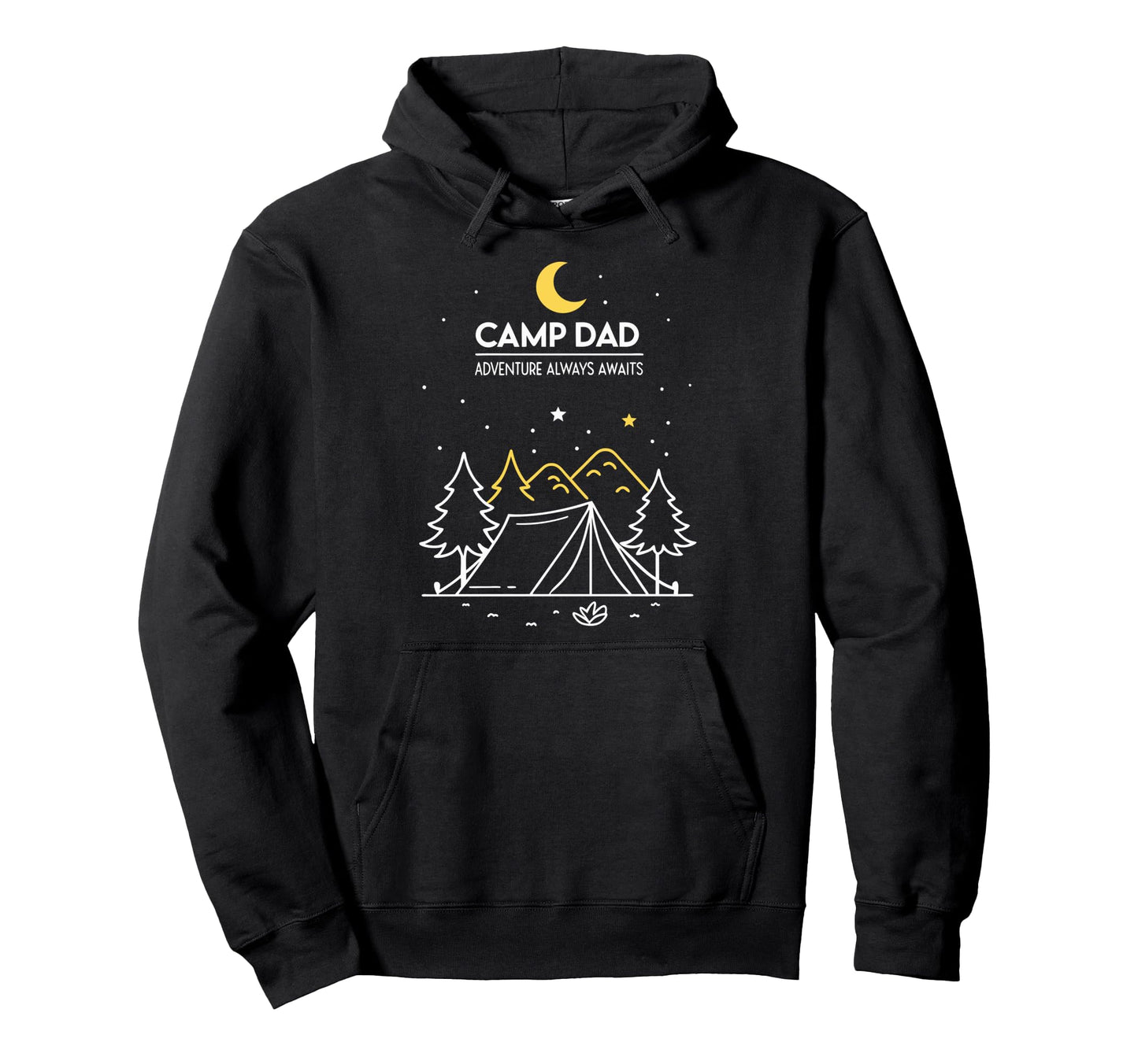 Fathers Day Camp Dad Hoodie - Minimalist Print Unisex - T-Shirt, Sweatshirt, Hoodie