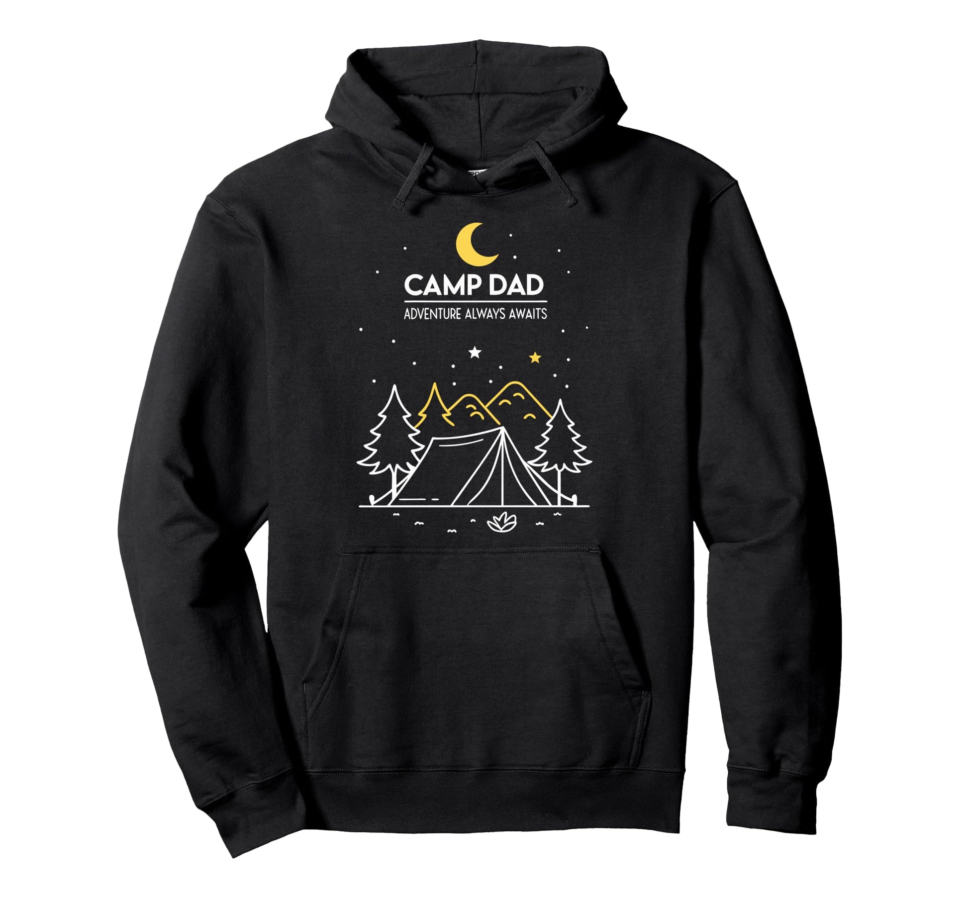 Fathers Day Camp Dad Hoodie - Minimalist Print Unisex - T-Shirt, Sweatshirt, Hoodie