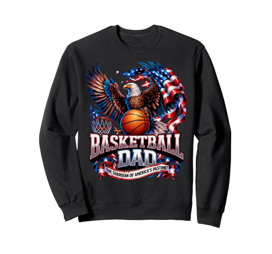 Basketball Papa Guardian Americas Hoodie - Minimalist Print Men Women - T-Shirt, Sweatshirt, Hoodie
