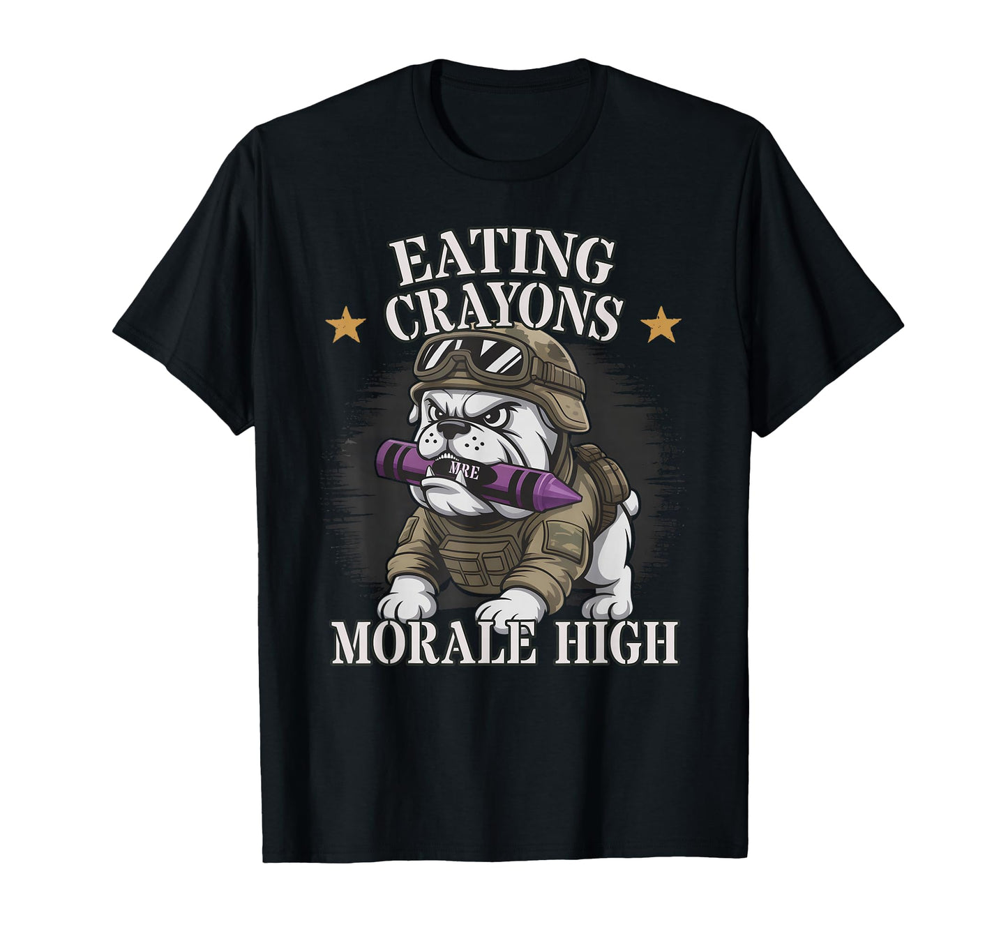 Sarcastic Eating Crayons Morale High T-Shirt - Minimalist Print for Adults - T-Shirt, Sweatshirt, Hoodie