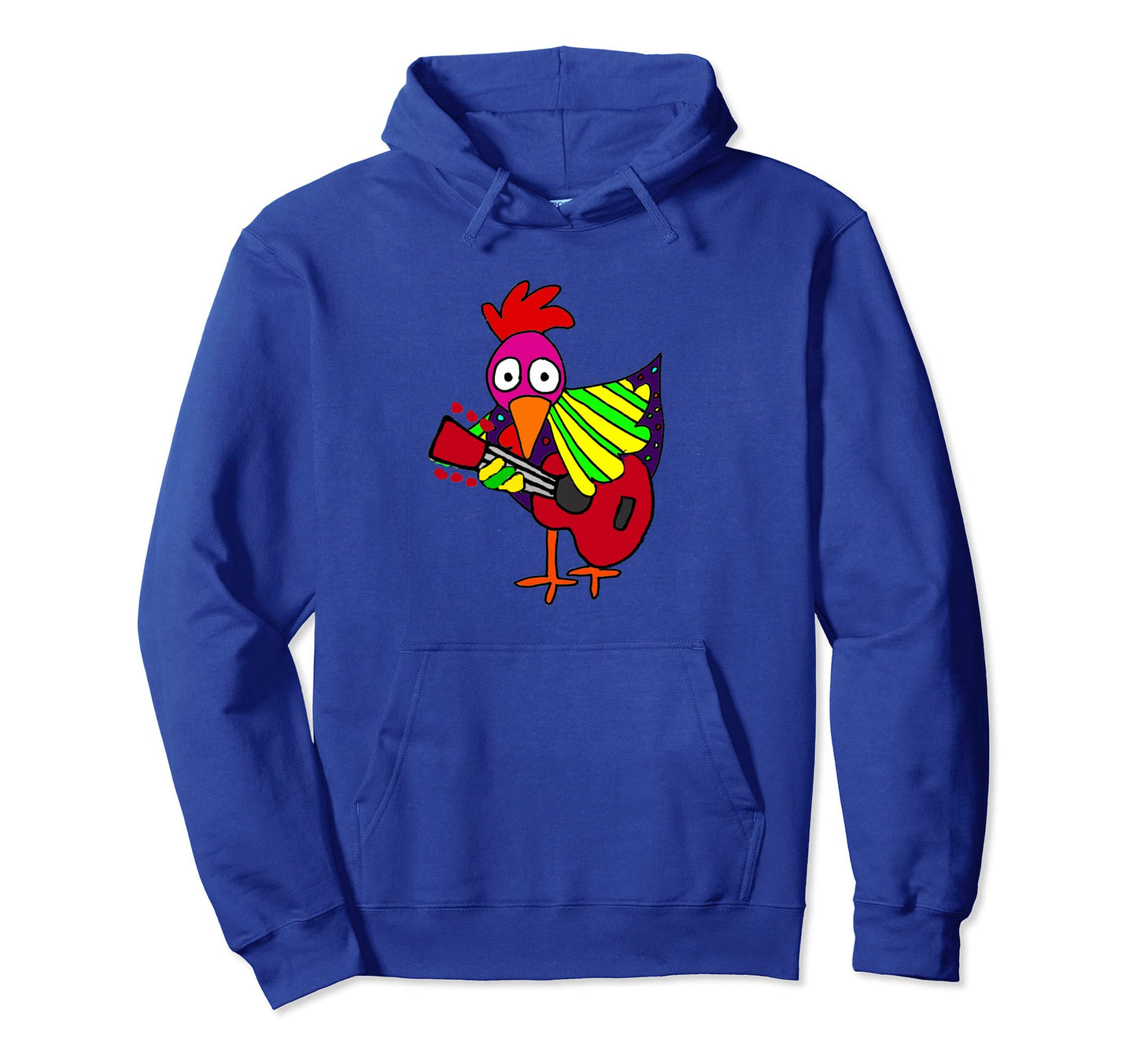 Smileteesbirds Funny Rooster Playing Hoodie - Trendy Graphic for Adults - T-Shirt, Sweatshirt, Hoodie