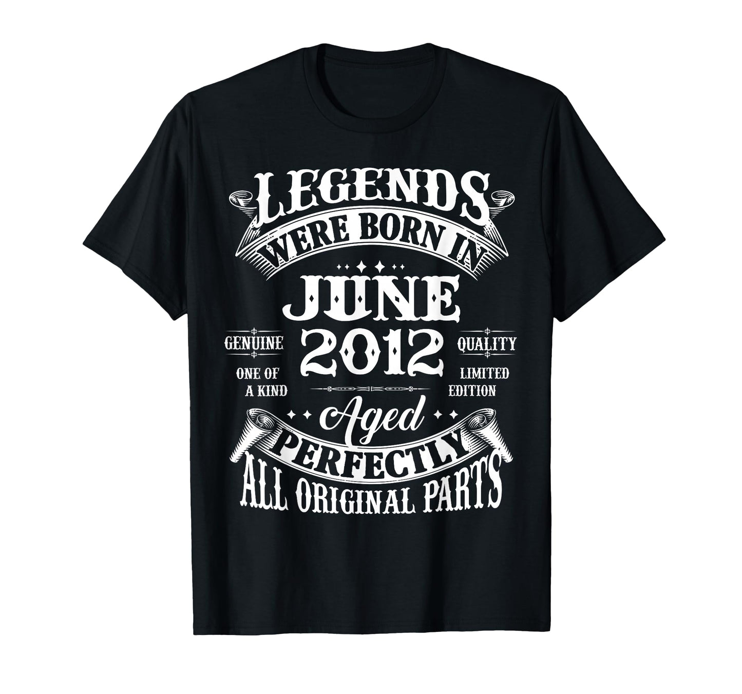 14Th Birthday Gift Legend Born June 2012 T-Shirt - Graphic Print Men Women - T-Shirt, Sweatshirt, Hoodie