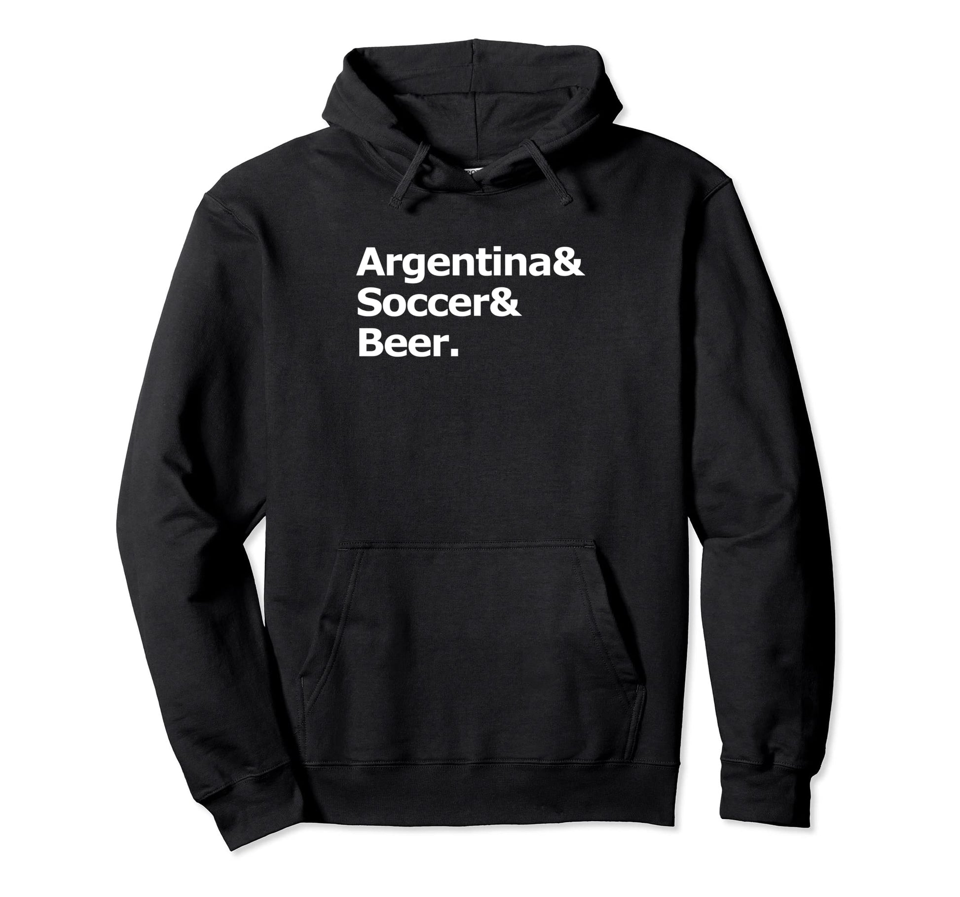 Argentina Soccer Beer Football Hoodie - Fun Novelty Design for Adults - T-Shirt, Sweatshirt, Hoodie