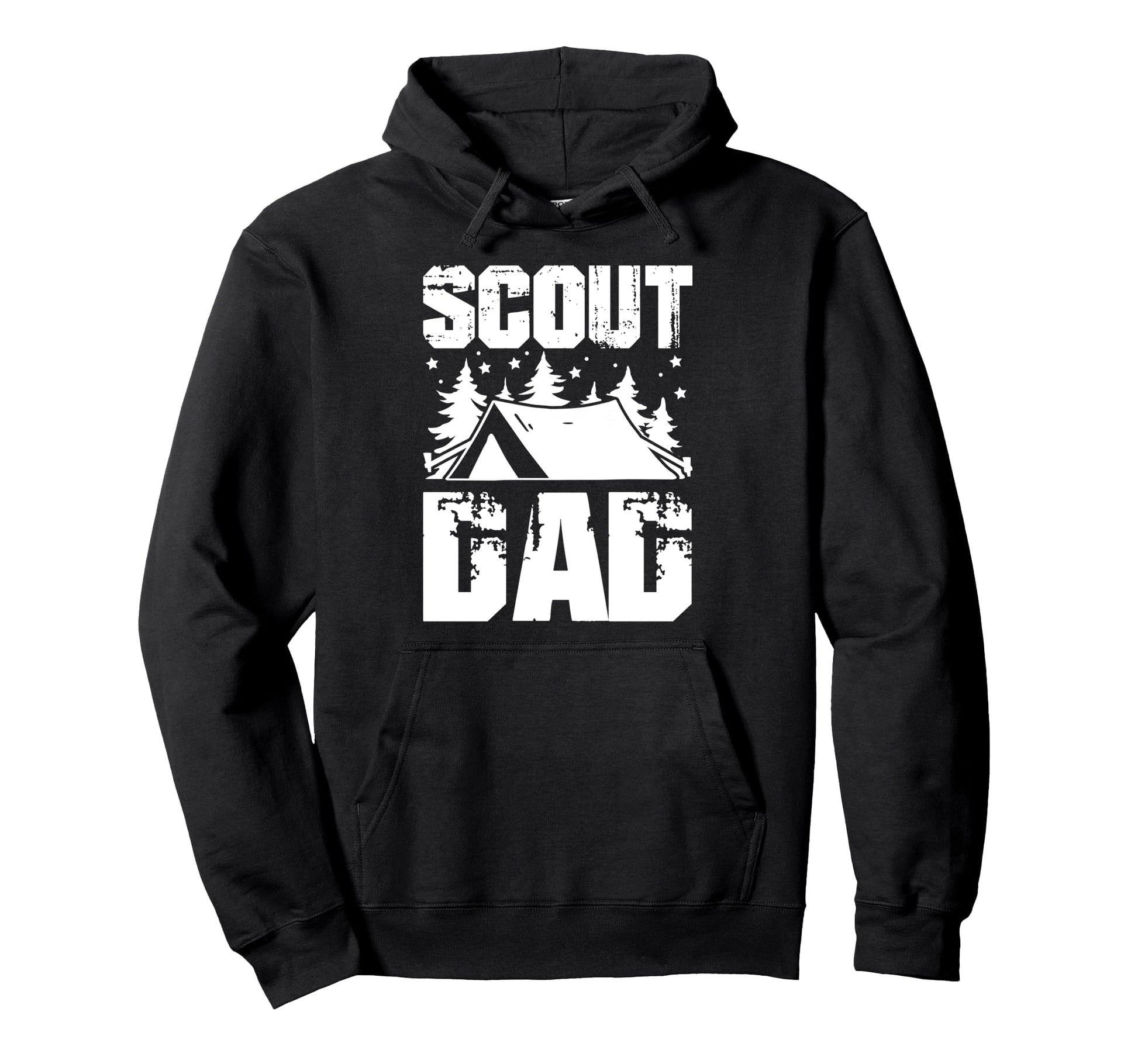 Scout Dad Camping Hoodie - Trendy Graphic Men Women - T-Shirt, Sweatshirt, Hoodie