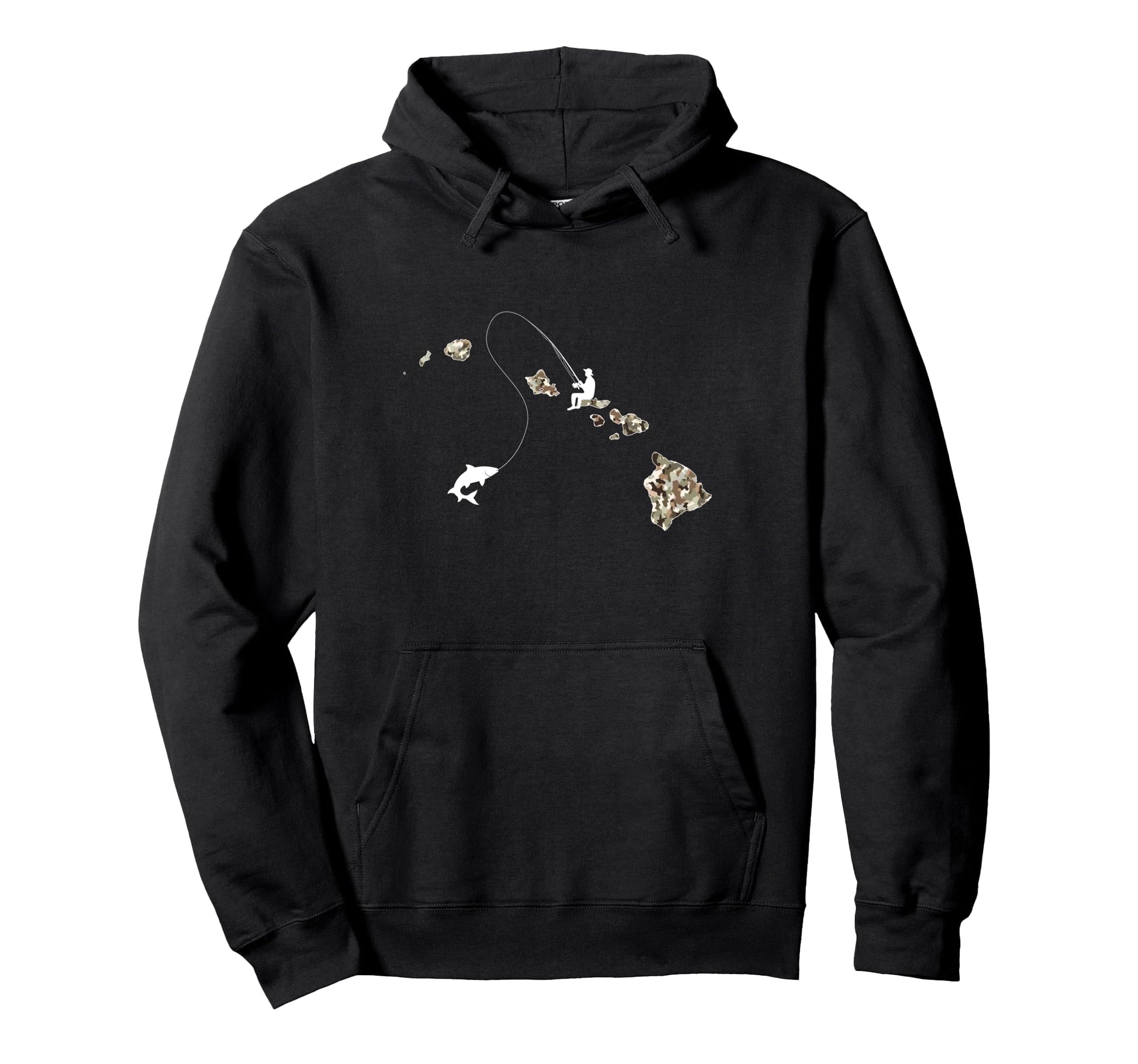 Retired Military Veteran Camo Fishing Hoodie - Fun Novelty Design Unisex - T-Shirt, Sweatshirt, Hoodie
