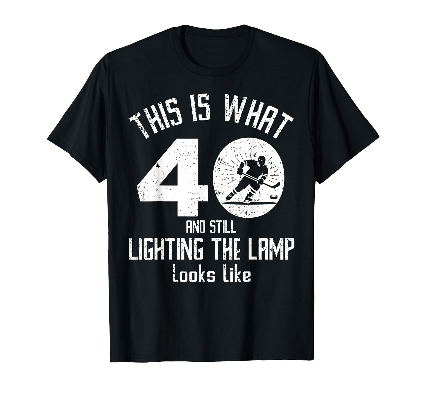 Funny Ice Hockey 40Th Birthday T-Shirt - Casual Everyday Wear for Adults - T-Shirt, Sweatshirt, Hoodie