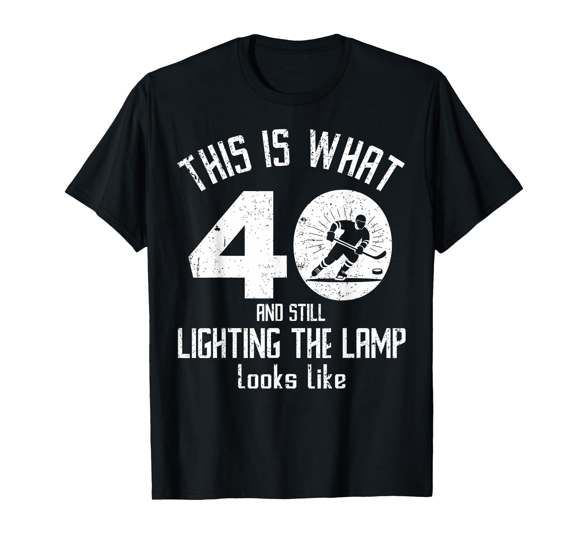 Funny Ice Hockey 40Th Birthday T-Shirt - Casual Everyday Wear for Adults - T-Shirt, Sweatshirt, Hoodie