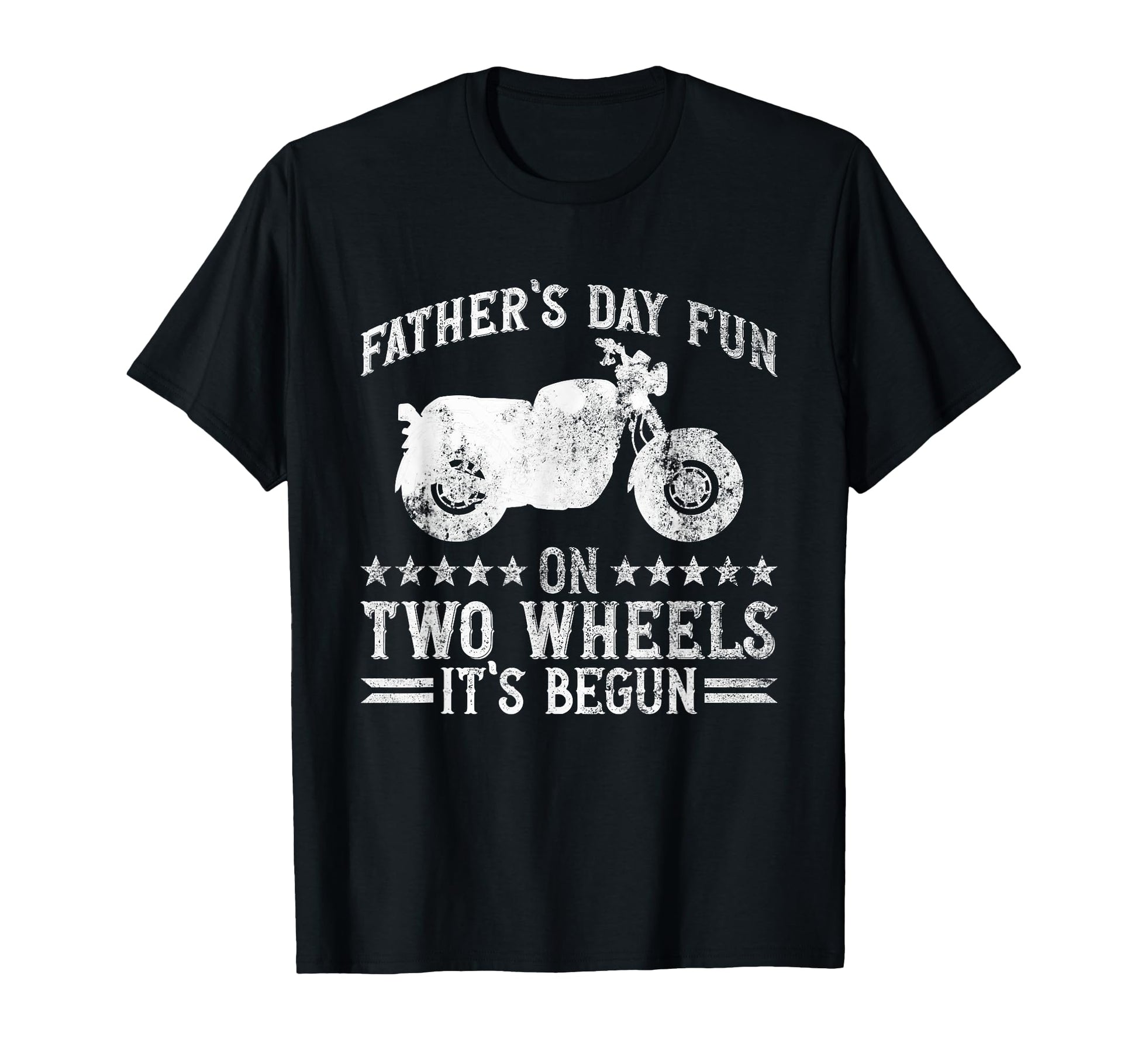 Fathers Day Fun Two Wheels Its Begun T-Shirt - Trendy Graphic Men Women - T-Shirt, Sweatshirt, Hoodie
