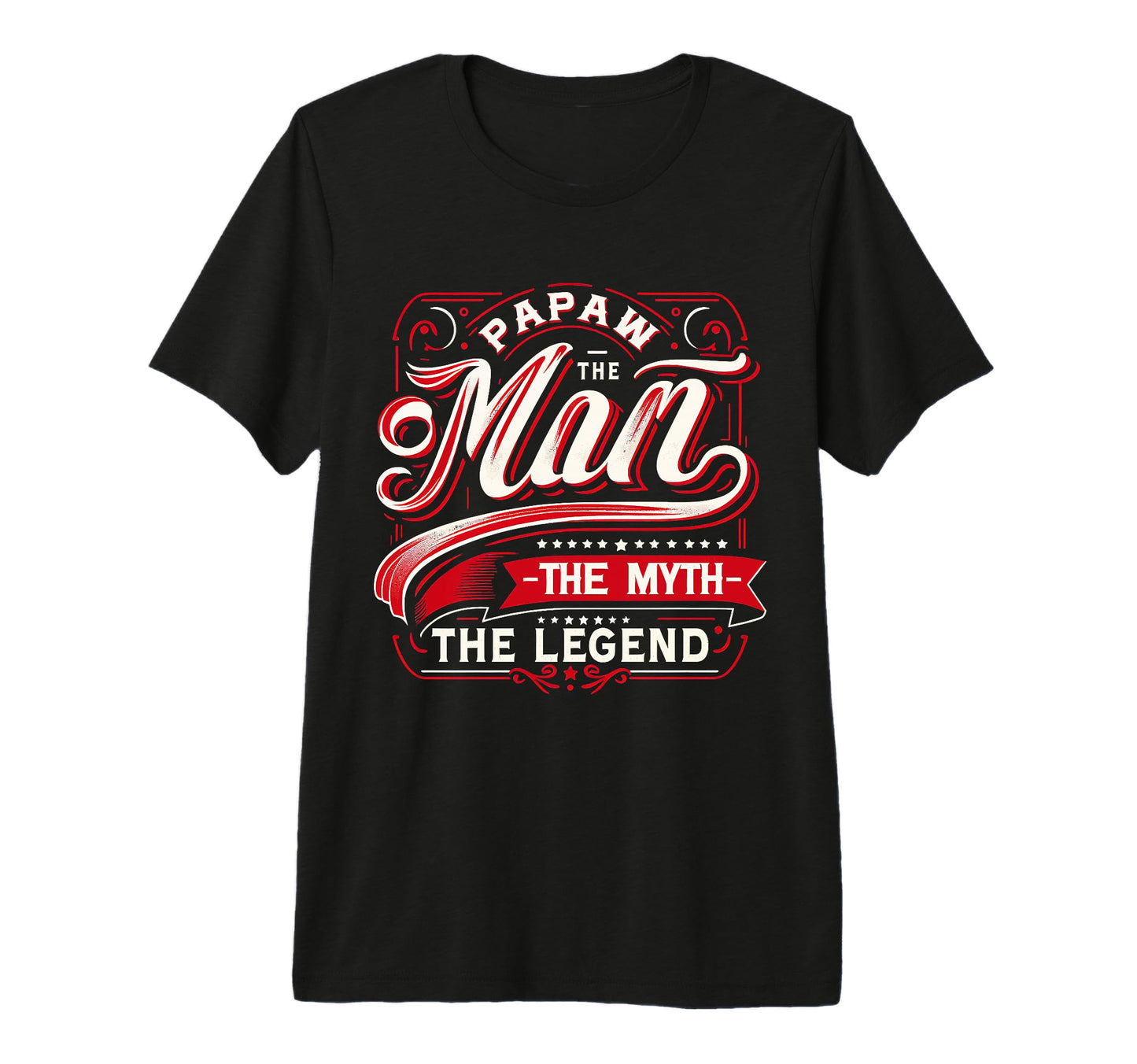 Mens Papaw Myth Legend Dad Grandpa Tri T-Shirt - Trendy Graphic Men Women - T-Shirt, Sweatshirt, Hoodie