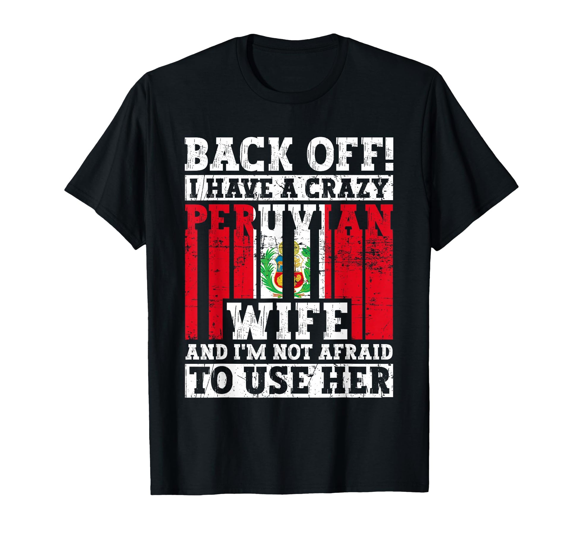 Funny Peruvian Husband Peru Flag T-Shirt - Custom Art Print for Adults - T-Shirt, Sweatshirt, Hoodie