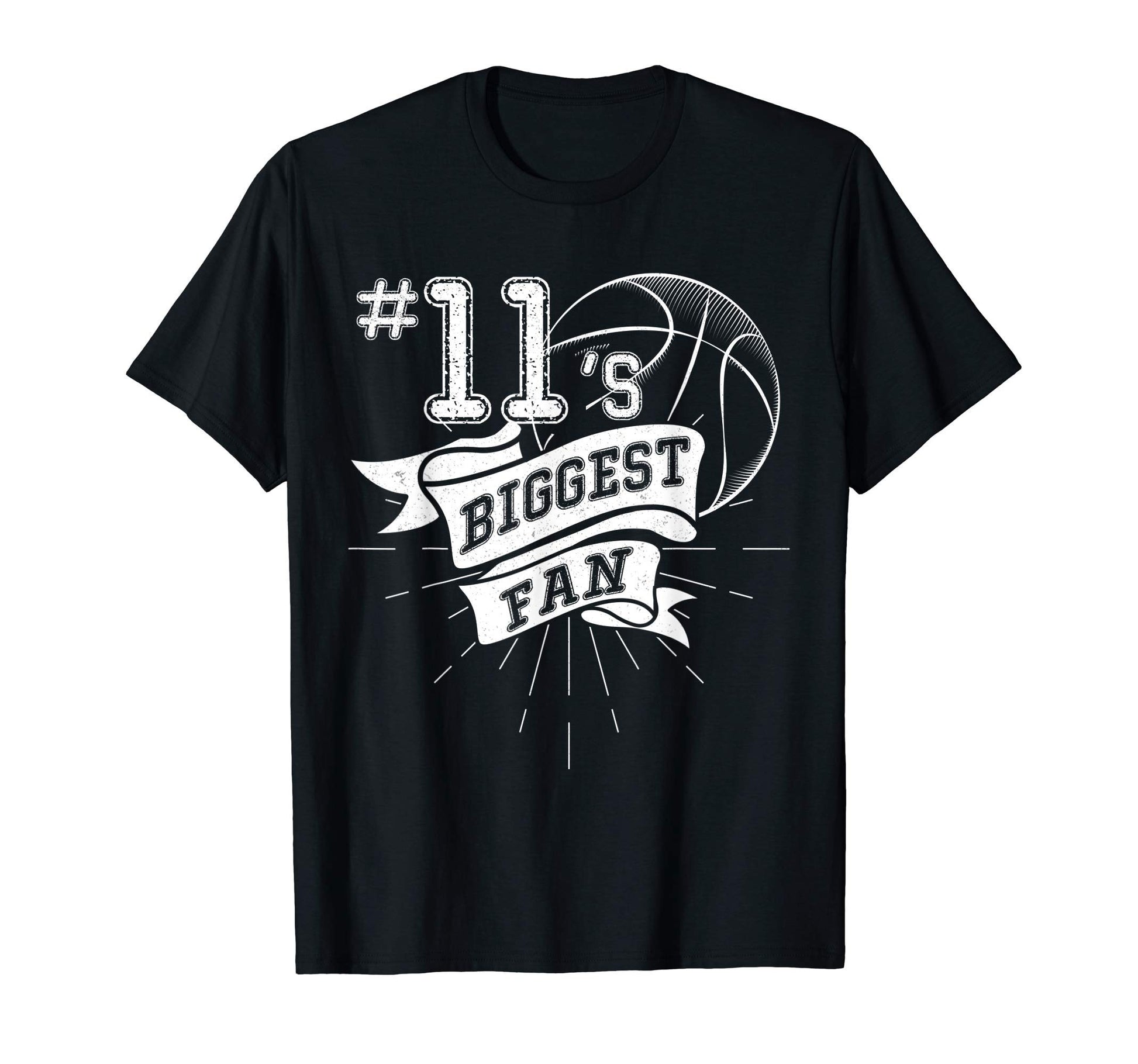 Biggest Fan Baseball Player Number 11 T-Shirt - Minimalist Print Men Women - T-Shirt, Sweatshirt, Hoodie