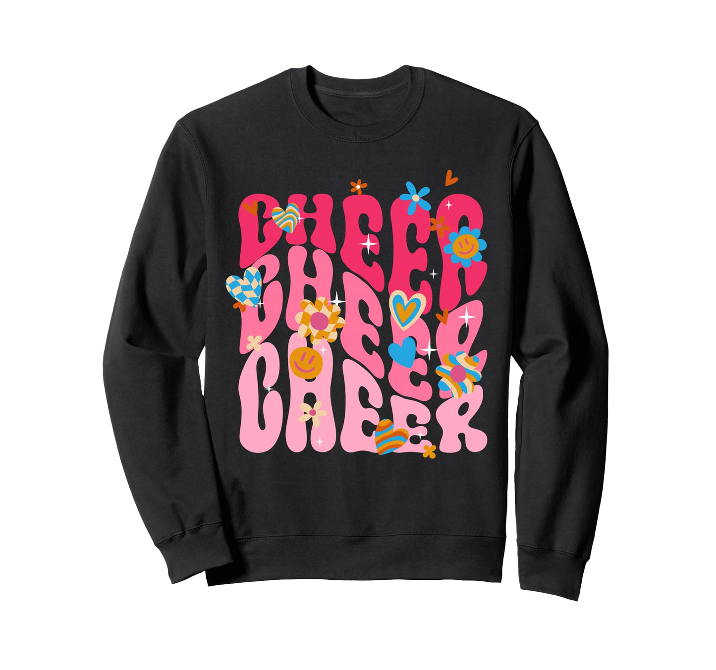 Cheerleading Cheerleader Squad Sweatshirt - Novelty Apparel for Adults - T-Shirt, Sweatshirt, Hoodie