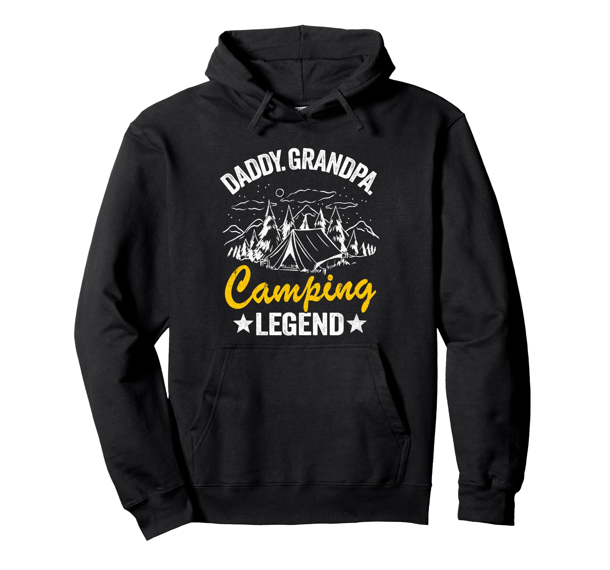 Daddy Grandpa Camping Legend Rv Camper Hoodie - Aesthetic Graphic Unisex - T-Shirt, Sweatshirt, Hoodie