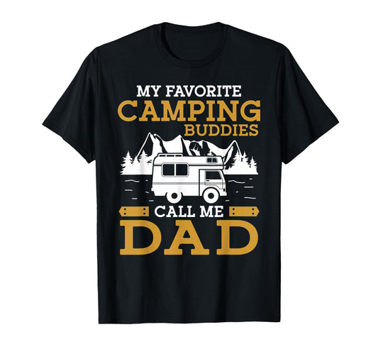 Camping Buddies Dad Motorhome Family T-Shirt - Trendy Graphic Men Women - T-Shirt, Sweatshirt, Hoodie