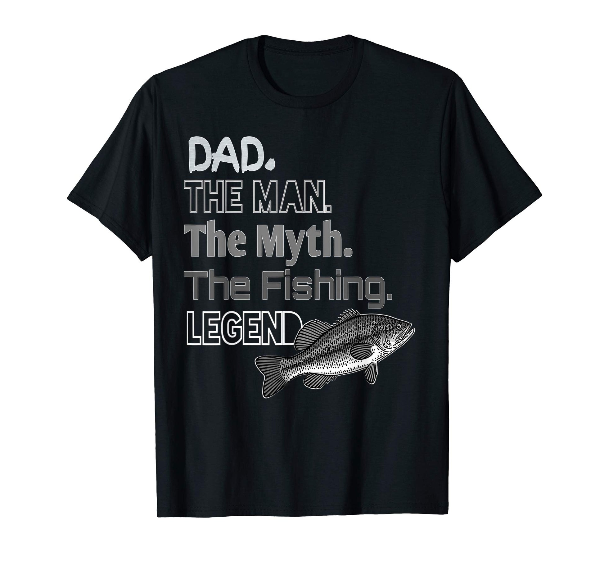 Mens Fishing Gift Dad Myth Bass Fishing T-Shirt - Unique Graphic Unisex - T-Shirt, Sweatshirt, Hoodie