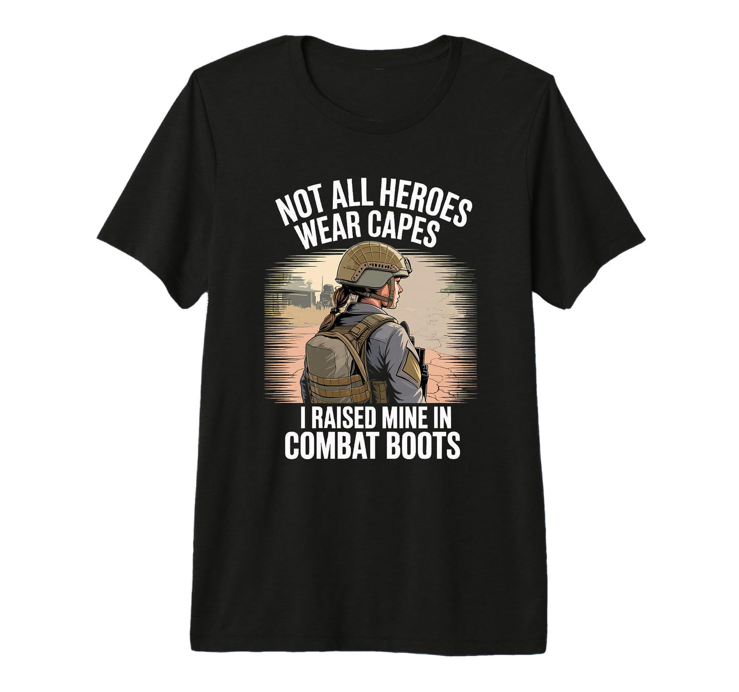 American Combat Boots 4Th July Proud Army T-Shirt - Trendy Graphic Unisex - T-Shirt, Sweatshirt, Hoodie