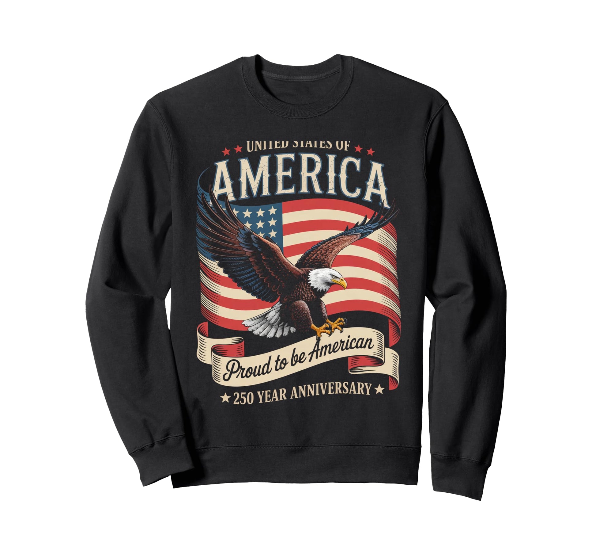 United States 250 Year Anniversary Brand Hoodie - Custom Art Print Unisex - T-Shirt, Sweatshirt, Hoodie