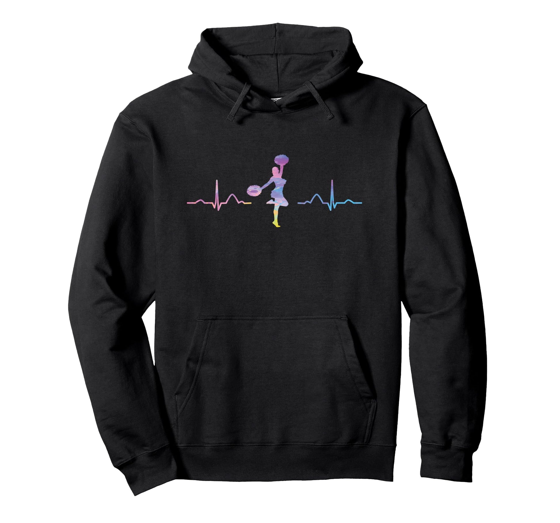 Cheerleader Cheer Mom Love Hoodie - Fun Novelty Design Men Women - T-Shirt, Sweatshirt, Hoodie