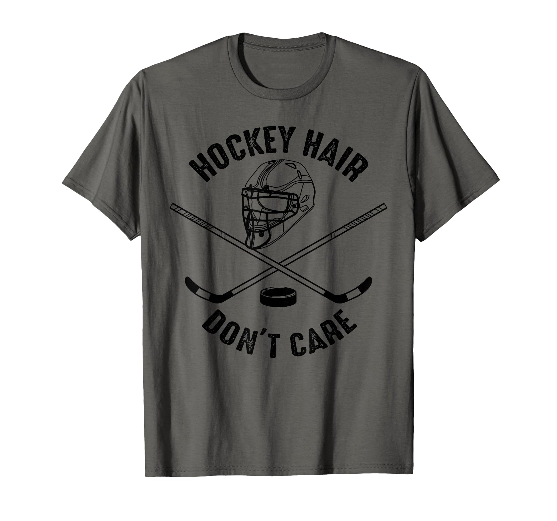 Hockey Hair Dont Care Messy Hair T-Shirt - Streetwear Style Men Women - T-Shirt, Sweatshirt, Hoodie