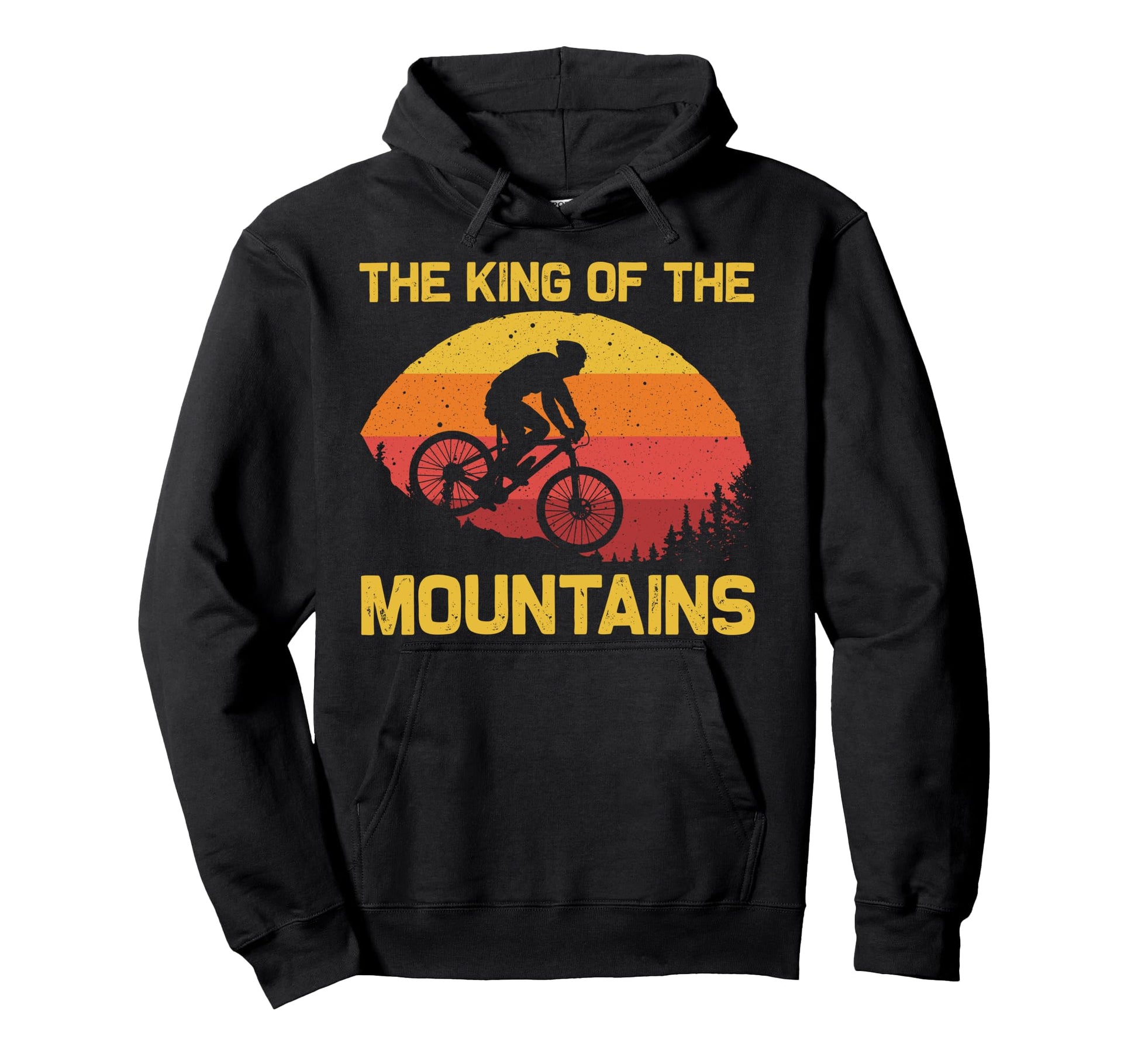 Mountain Biking Dad Biker Mtb Bicycle Hoodie - Streetwear Style for Adults - T-Shirt, Sweatshirt, Hoodie