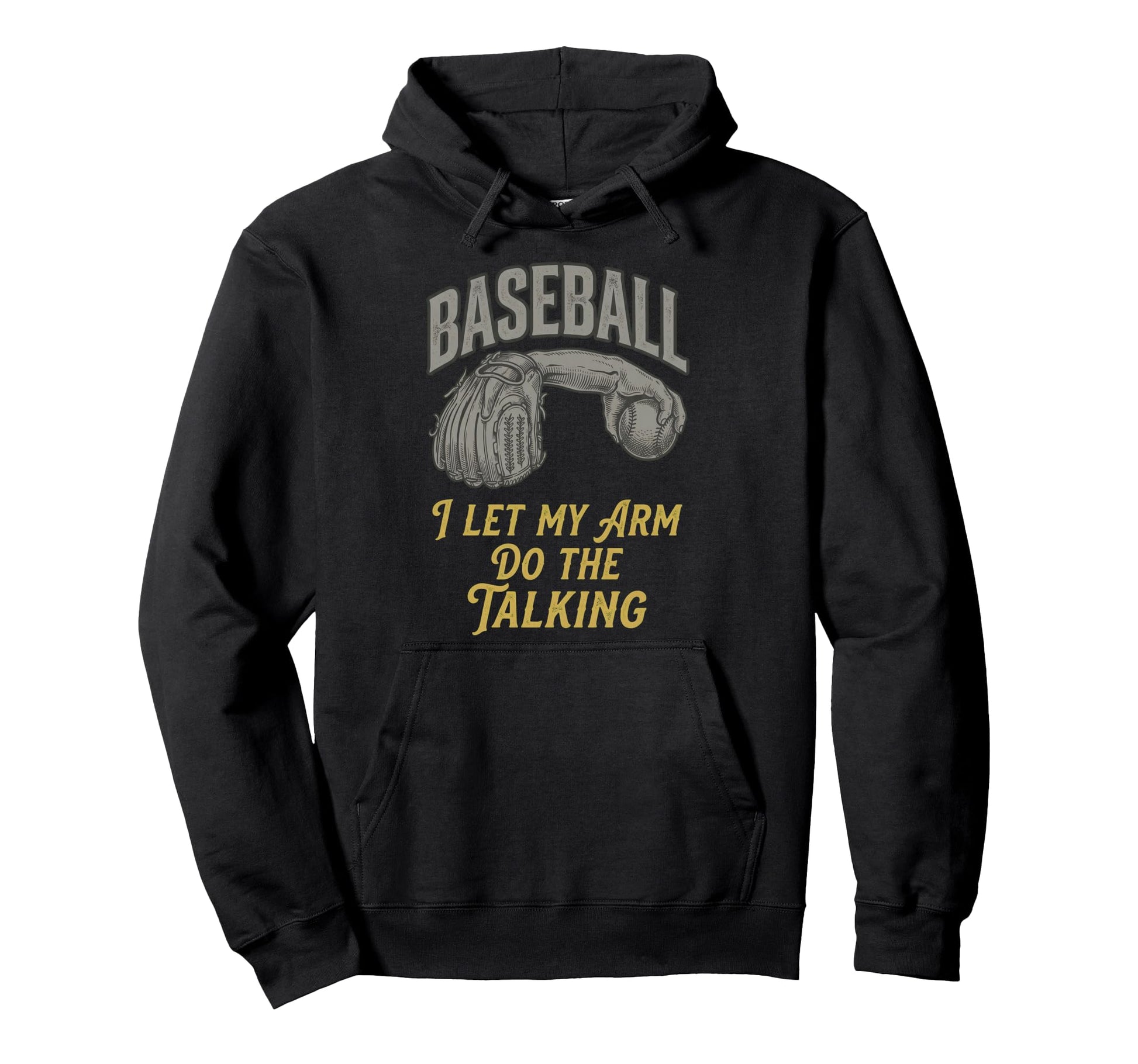 Pitcher Baseball Baseball Lover Hoodie - Minimalist Print for Adults - T-Shirt, Sweatshirt, Hoodie