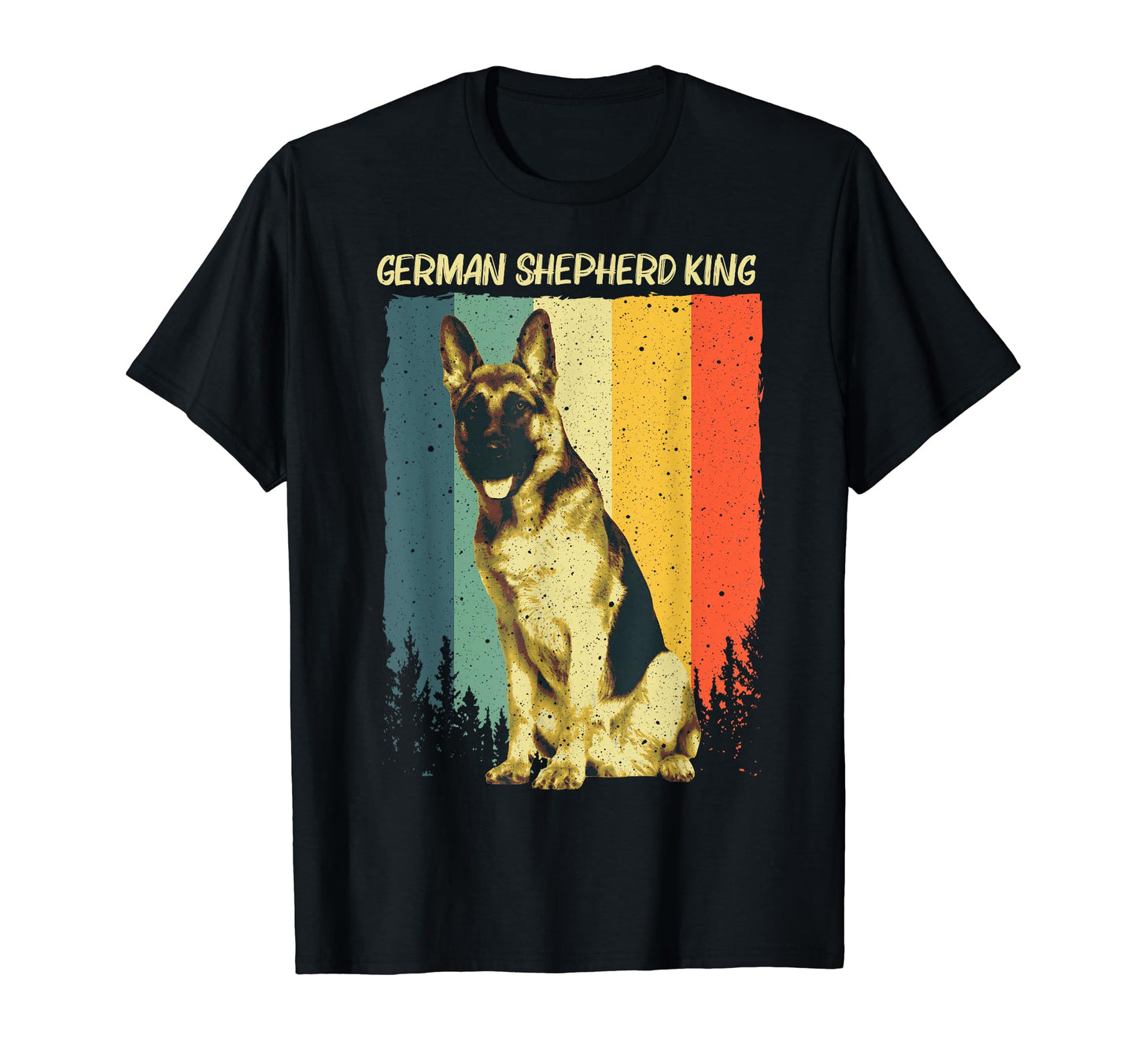 German Shepherd Art Dad K9 Police T-Shirt - Custom Art Print for Adults - T-Shirt, Sweatshirt, Hoodie
