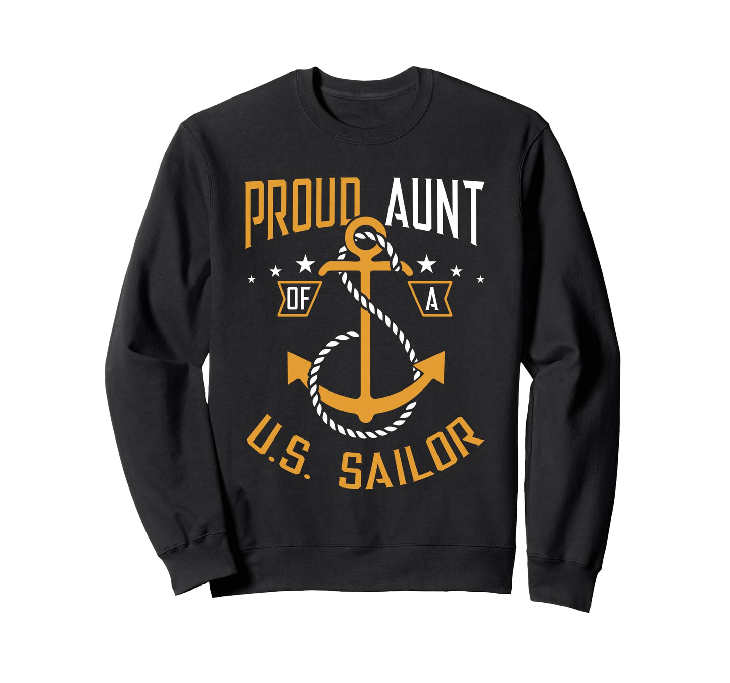 Proud Aunt Us Sailor Anchor Sweatshirt - Custom Art Print Men Women - T-Shirt, Sweatshirt, Hoodie