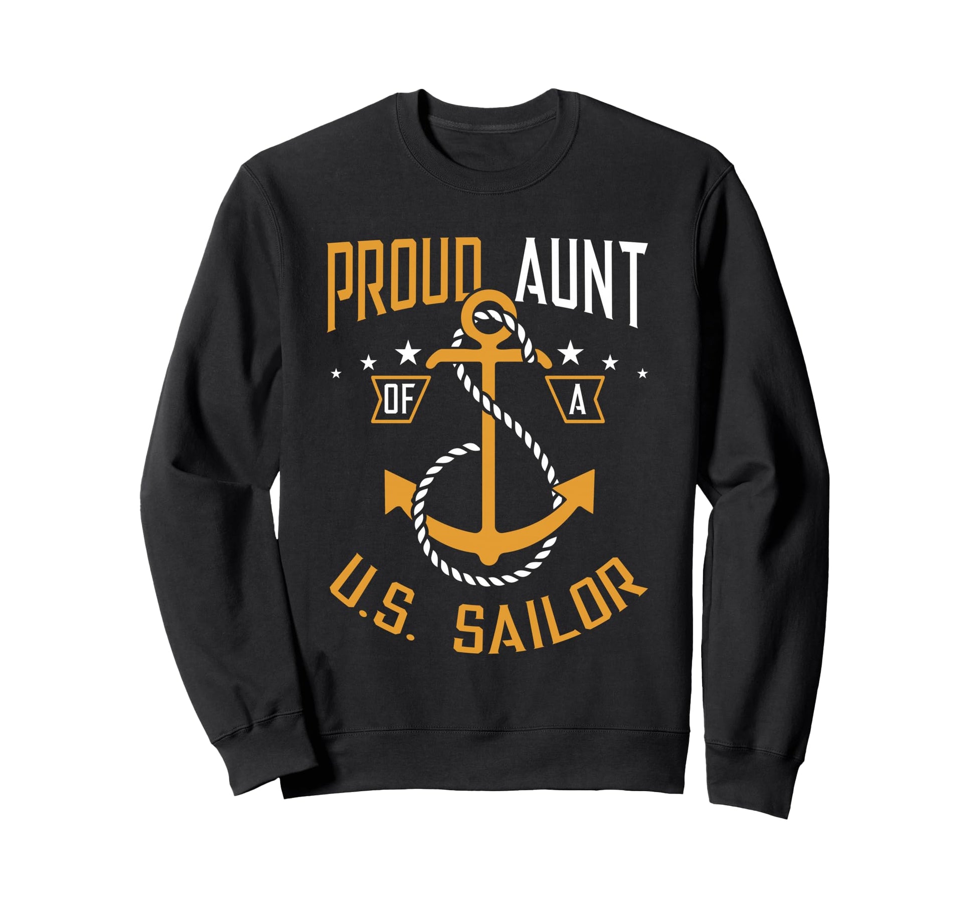 Proud Aunt Us Sailor Anchor Sweatshirt - Custom Art Print Men Women - T-Shirt, Sweatshirt, Hoodie