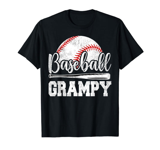 Baseball Grampy Baseball Player Game T-Shirt - Minimalist Print for Adults - T-Shirt, Sweatshirt, Hoodie