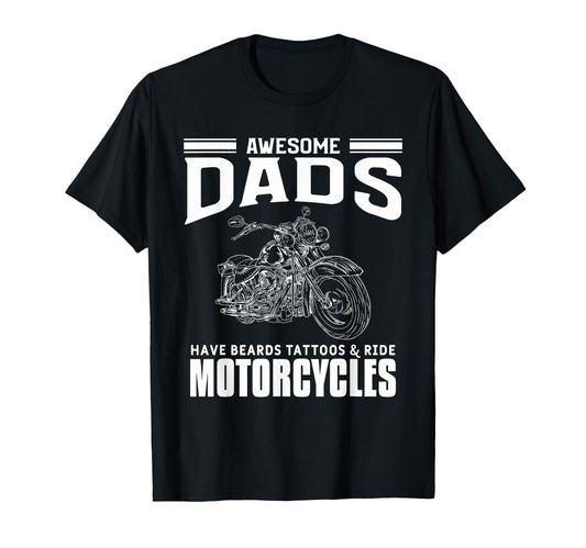 Awesome Dads Have Beards Tattoos And T-Shirt - Streetwear Style Unisex - T-Shirt, Sweatshirt, Hoodie