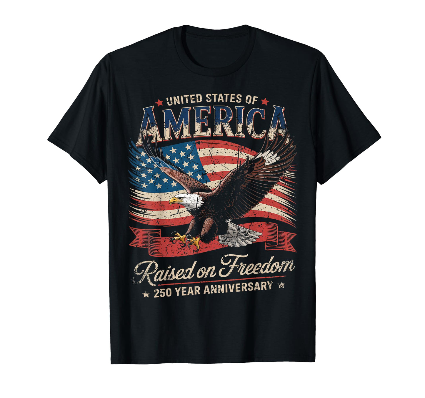 United States Anniversary American Flag T-Shirt - Trendy Graphic for Adults - T-Shirt, Sweatshirt, Hoodie