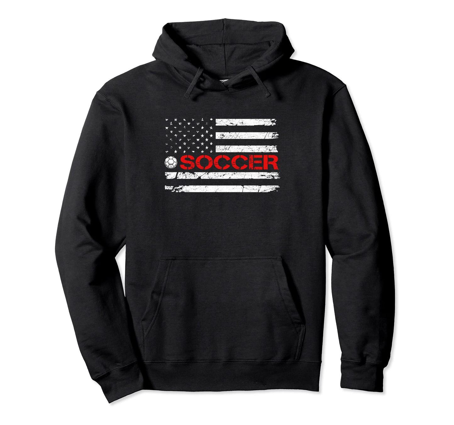 American Flag Soccer Mom Dad Brother Hoodie - Aesthetic Graphic Men Women - T-Shirt, Sweatshirt, Hoodie