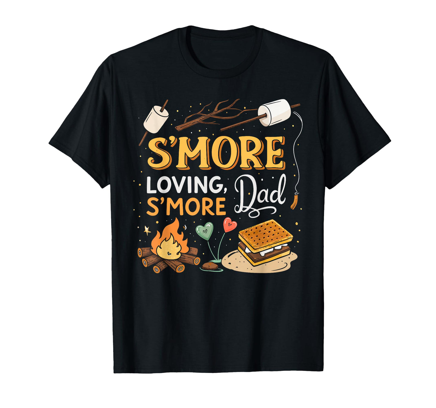 Outdoorsy Dad Smore Loving T-Shirt - Casual Everyday Wear for Adults - T-Shirt, Sweatshirt, Hoodie