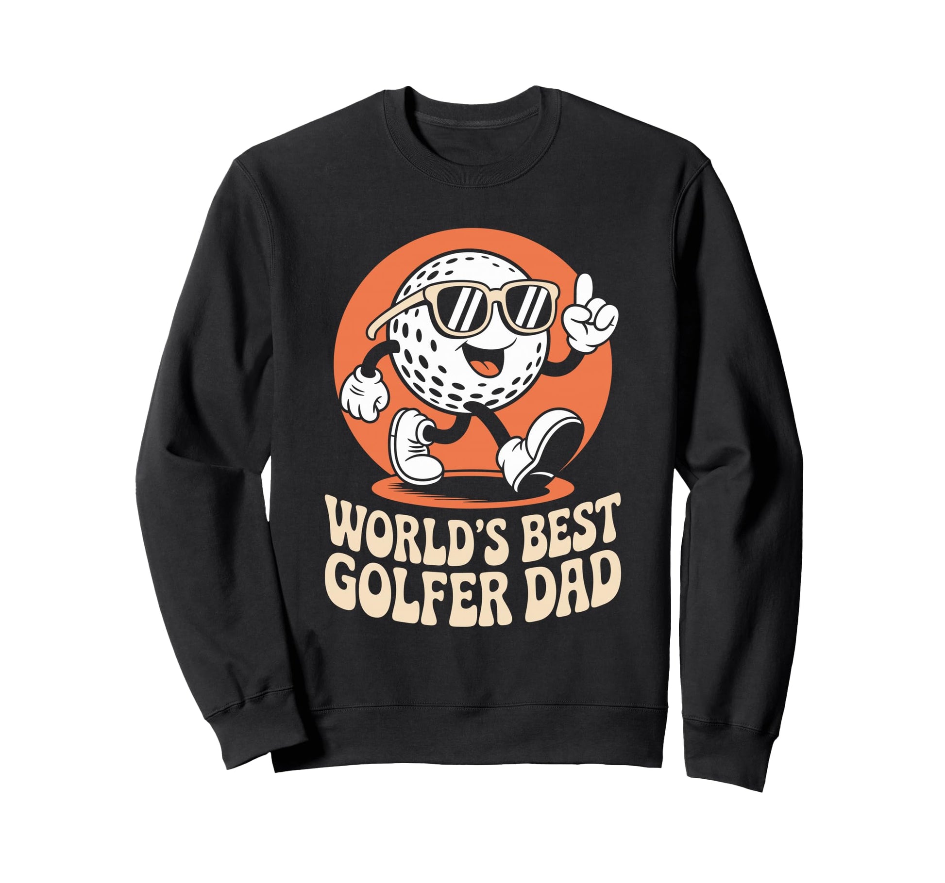 Worlds Best Golfer Dad Golfing And Golf Sweatshirt - Unique Graphic Unisex - T-Shirt, Sweatshirt, Hoodie