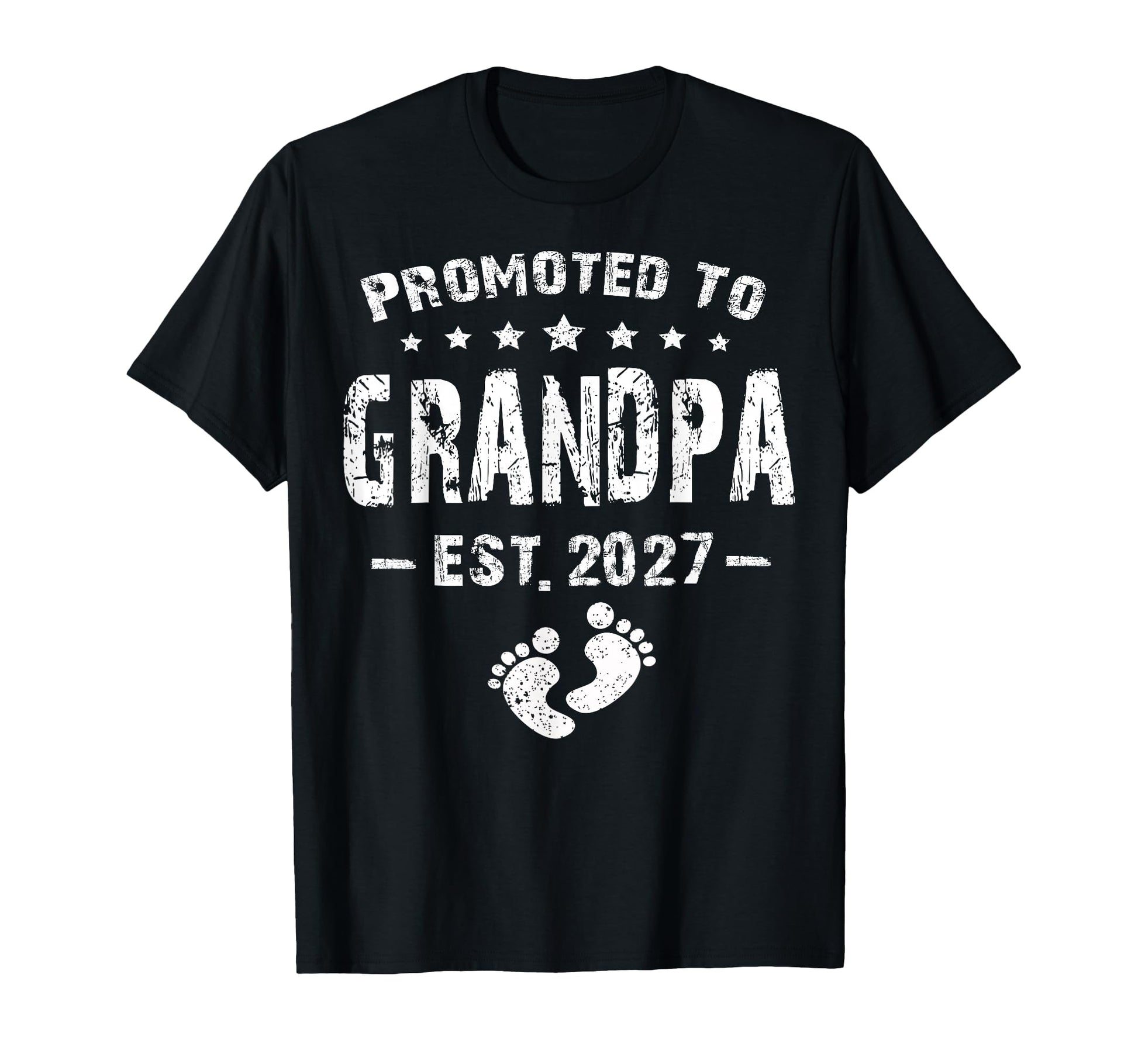 Promoted To Grandpa Est 2027 New Dad T-Shirt - Trendy Graphic Unisex - T-Shirt, Sweatshirt, Hoodie