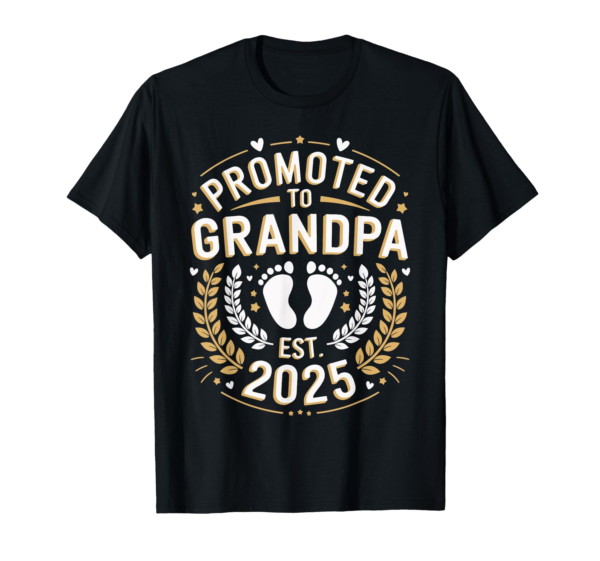 Promoted To Grandpa Est 2025 T-Shirt - Fun Novelty Design Men Women - T-Shirt, Sweatshirt, Hoodie