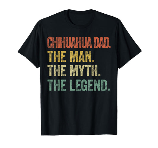 Cat Chihuahua Chihuahua Dad Myth T-Shirt - Casual Everyday Wear Unisex - T-Shirt, Sweatshirt, Hoodie