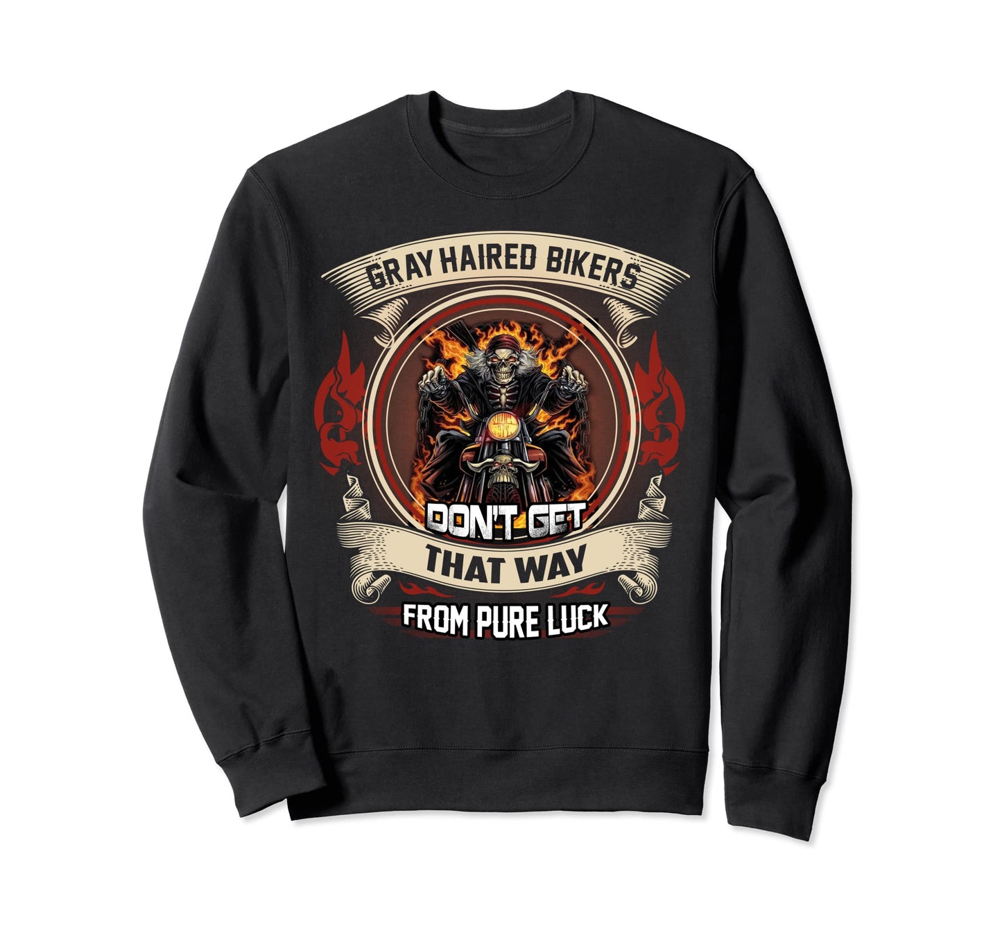 Funny Motorcycle Biker Quotes Sweatshirt - Custom Art Print for Adults - T-Shirt, Sweatshirt, Hoodie