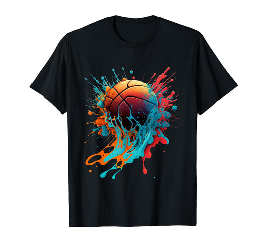 Basketball Splash Baller Basketball T-Shirt - Trendy Graphic for Adults - T-Shirt, Sweatshirt, Hoodie