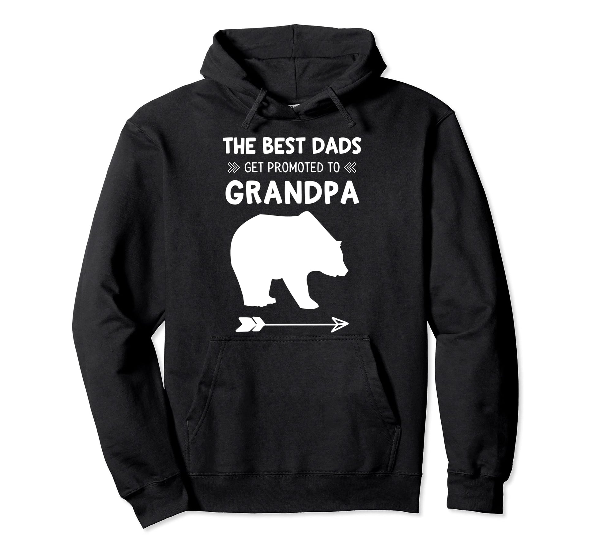 Best Dads Get Promoted To Grandpa Bear Hoodie - Custom Art Print for Adults - T-Shirt, Sweatshirt, Hoodie