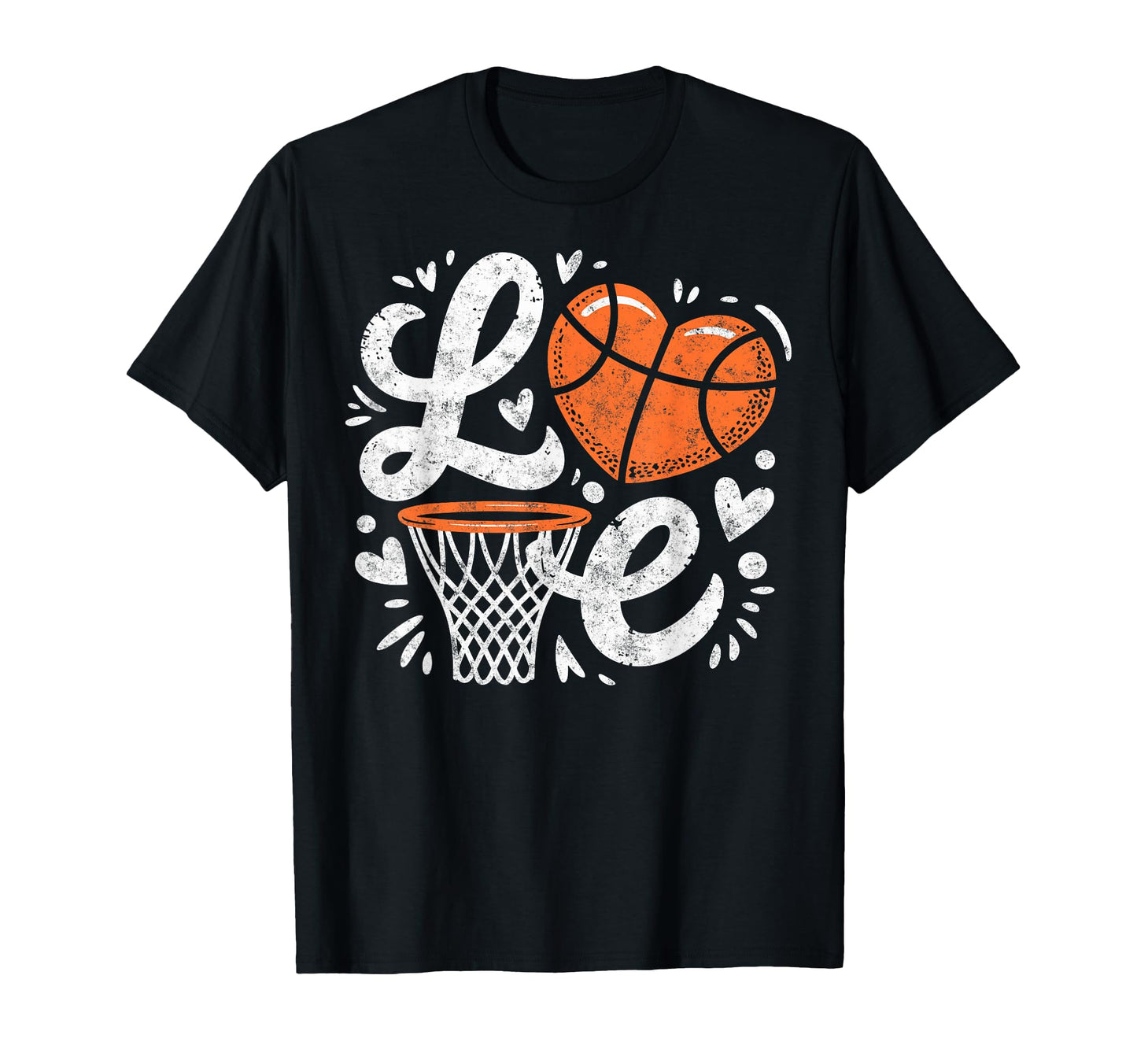 Love Basketball Ball Player Fan Mom T-Shirt - Custom Art Print for Adults - T-Shirt, Sweatshirt, Hoodie