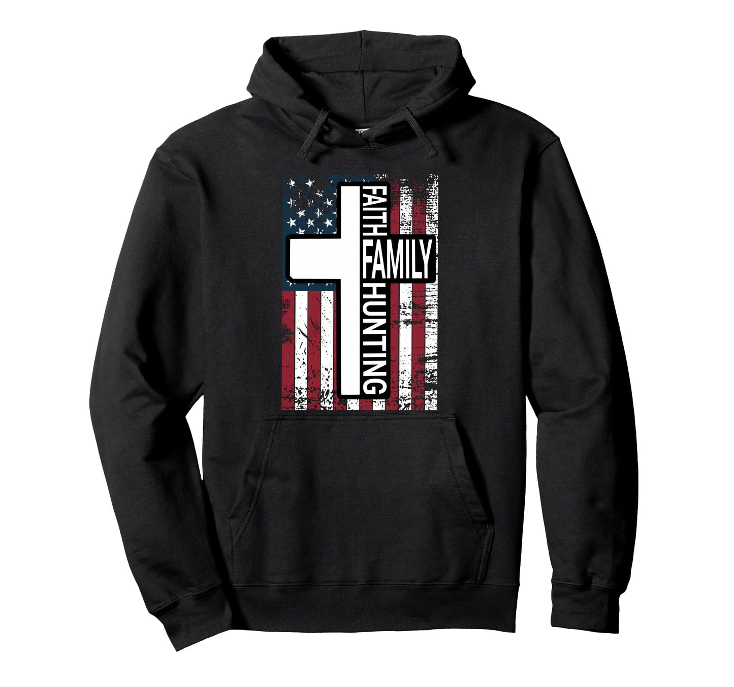 Cross Faith Family Christian Hunting Dad Hoodie - Novelty Apparel Unisex - T-Shirt, Sweatshirt, Hoodie
