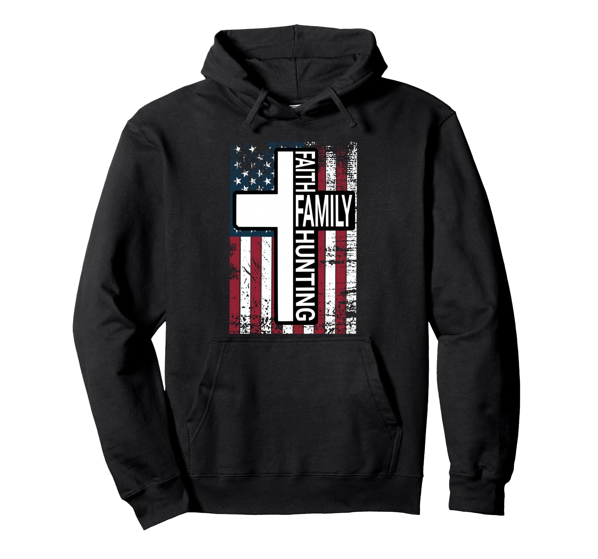 Cross Faith Family Christian Hunting Dad Hoodie - Novelty Apparel Unisex - T-Shirt, Sweatshirt, Hoodie