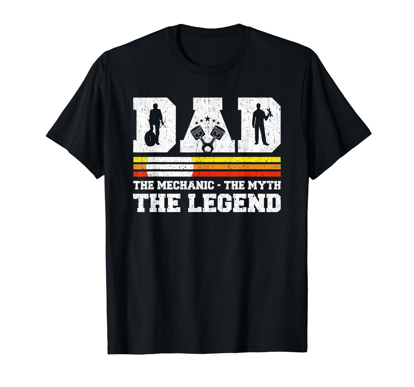 Dad Mechanic Myth Legend Car Garage T-Shirt - Novelty Apparel Men Women - T-Shirt, Sweatshirt, Hoodie