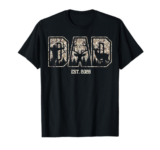 Camo Dad Est 2026 Camouflage Hunting T-Shirt - Streetwear Style for Adults - T-Shirt, Sweatshirt, Hoodie