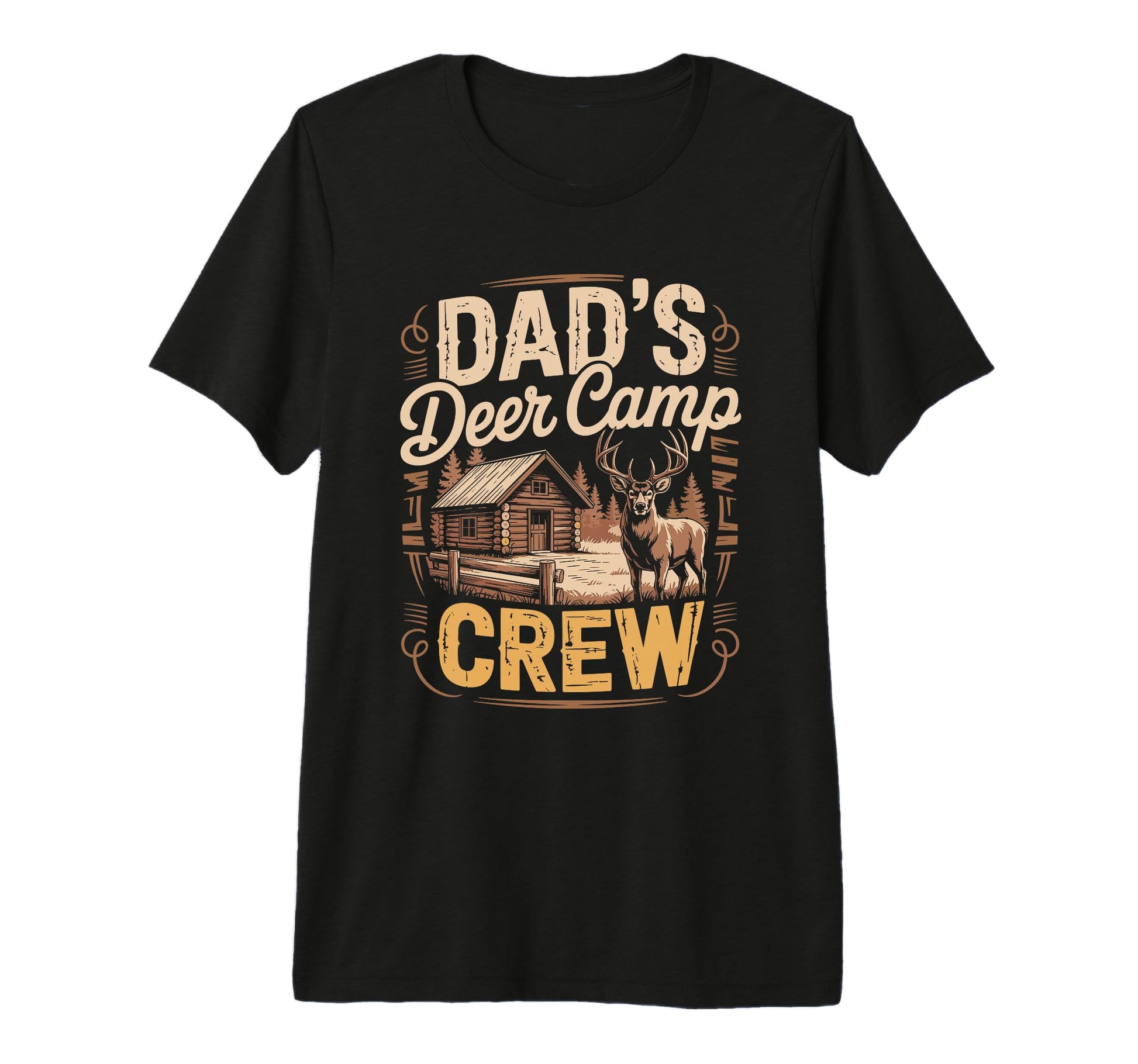 Dads Deer Camp Crew Hunting Father T-Shirt - Streetwear Style for Adults - T-Shirt, Sweatshirt, Hoodie