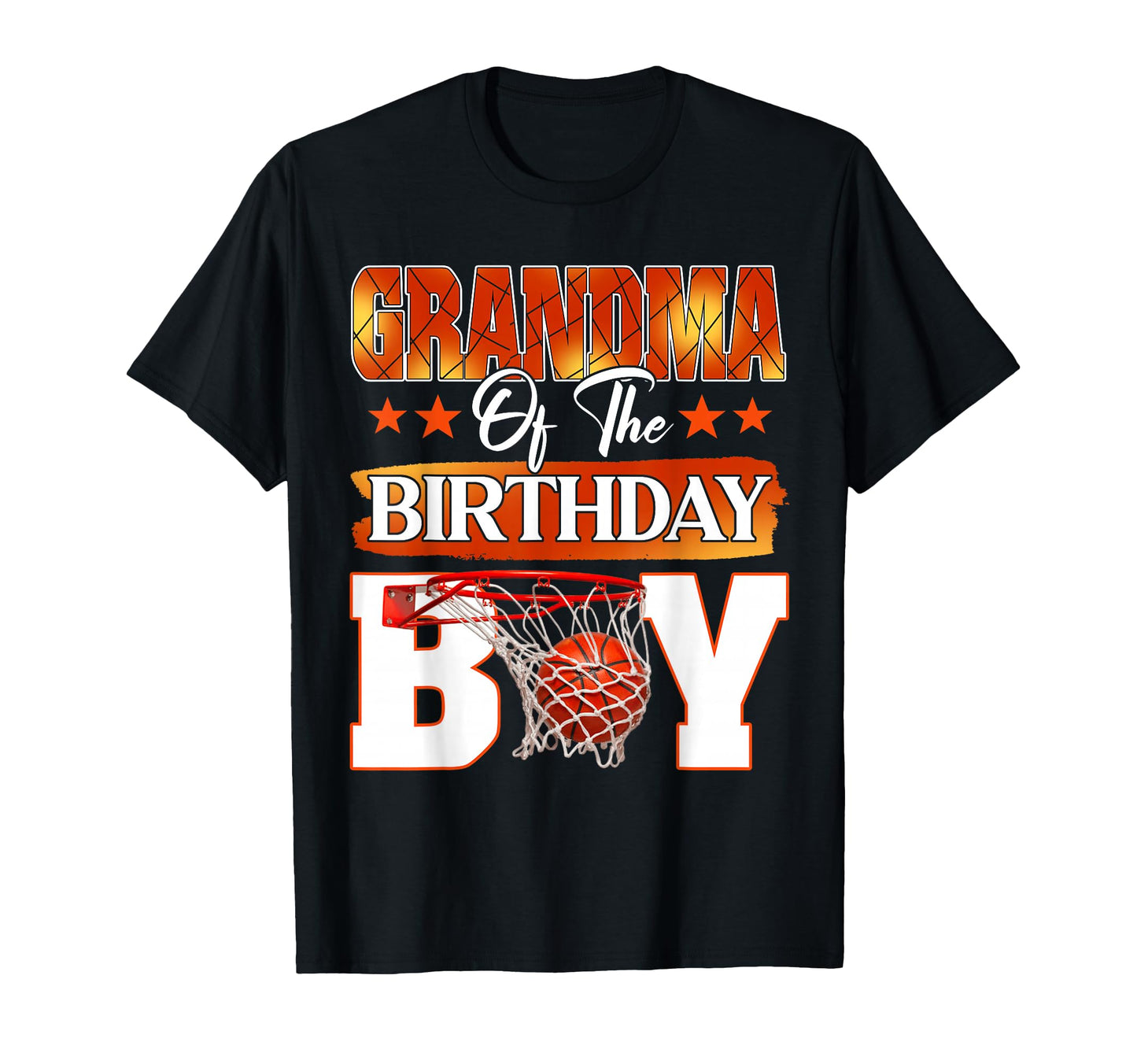Basketball Grandma Birthday Family T-Shirt - Custom Art Print Unisex - T-Shirt, Sweatshirt, Hoodie