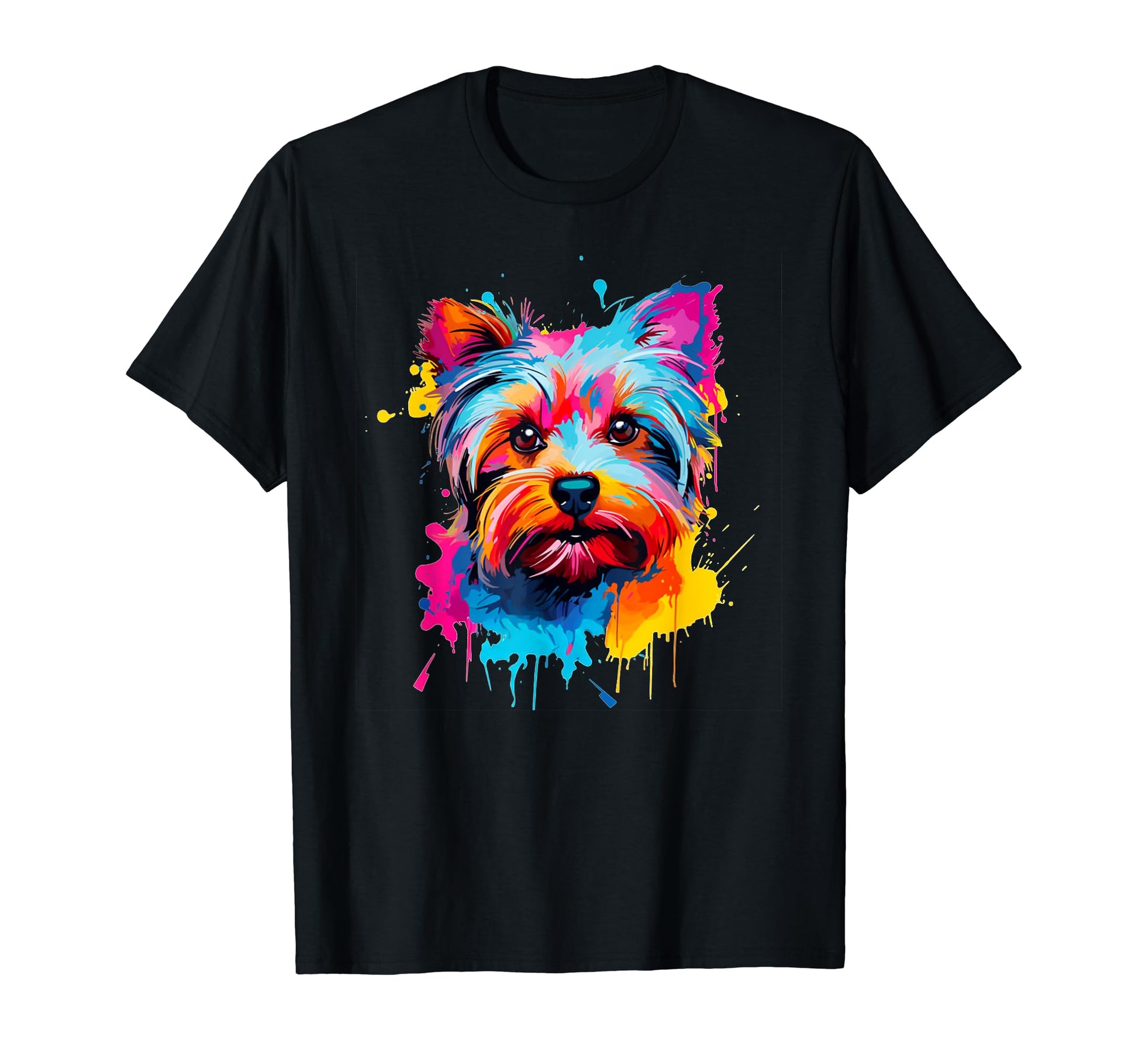 Yorkshire Terrier Colorful Pop Art T-Shirt - Streetwear Style for Adults - T-Shirt, Sweatshirt, Hoodie