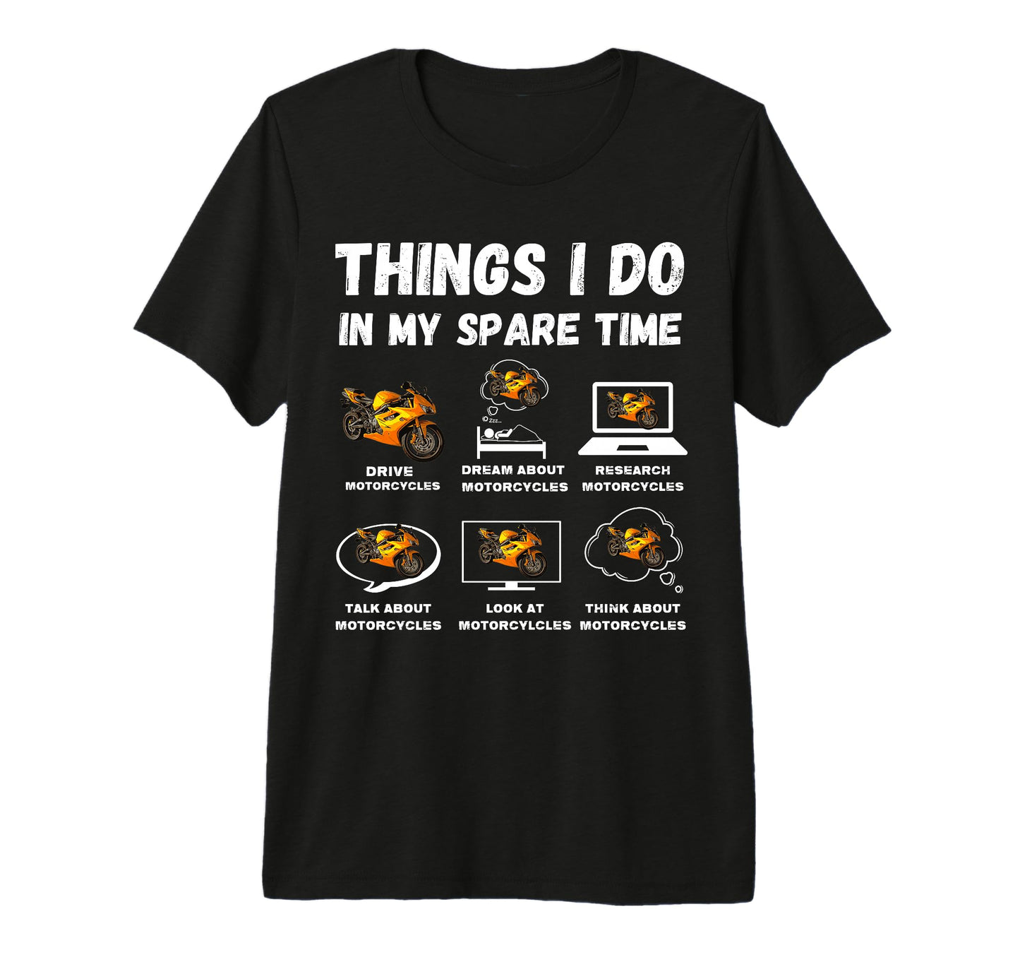 Dad To Be Gift Things I Do Motorcycle T-Shirt - Novelty Apparel for Adults - T-Shirt, Sweatshirt, Hoodie