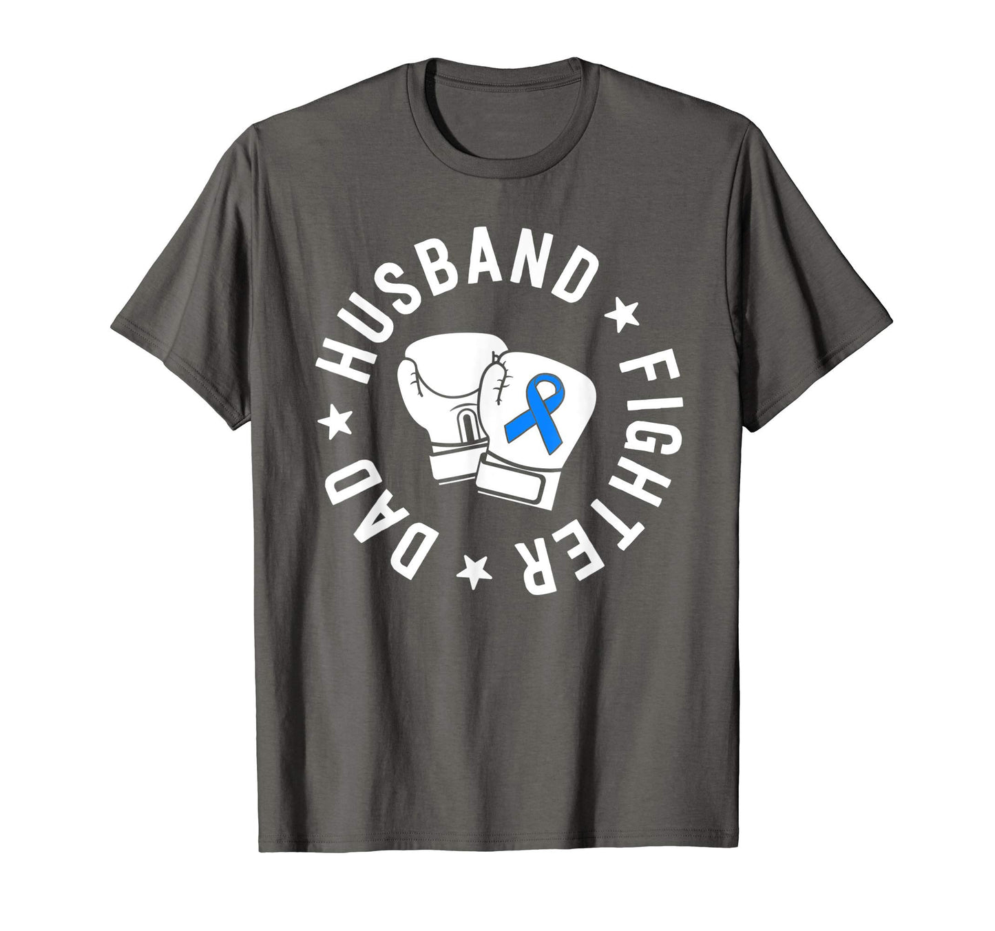 Als Warrior Dad Husband Father Blue T-Shirt - Aesthetic Graphic for Adults - T-Shirt, Sweatshirt, Hoodie